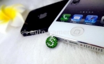 Украшения Мобильное украшение для iPhone 5 линия Пятерка, цвет green